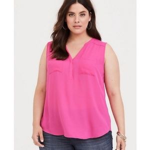 Torrid Hot Pink Sleeveless Tank
